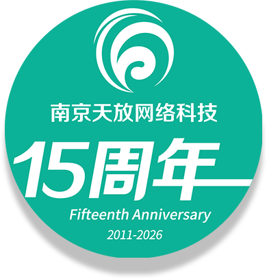 南京天放网络科技15周年纪念徽章