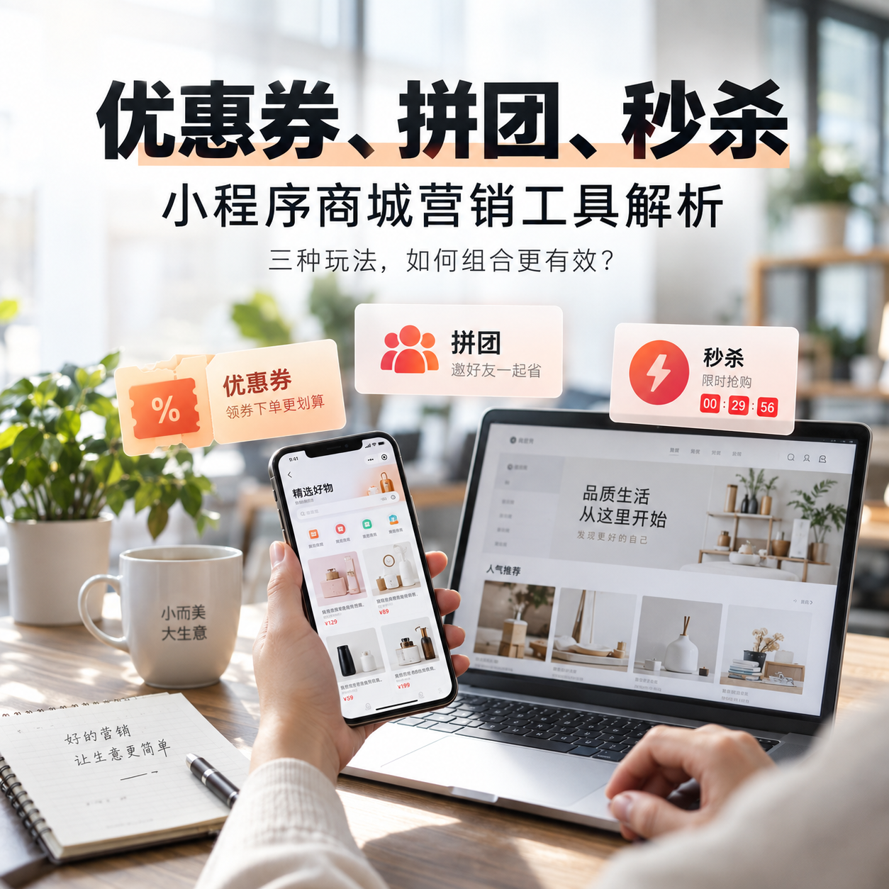 优惠券、拼团、秒杀——小程序商城营销工具定制全解析