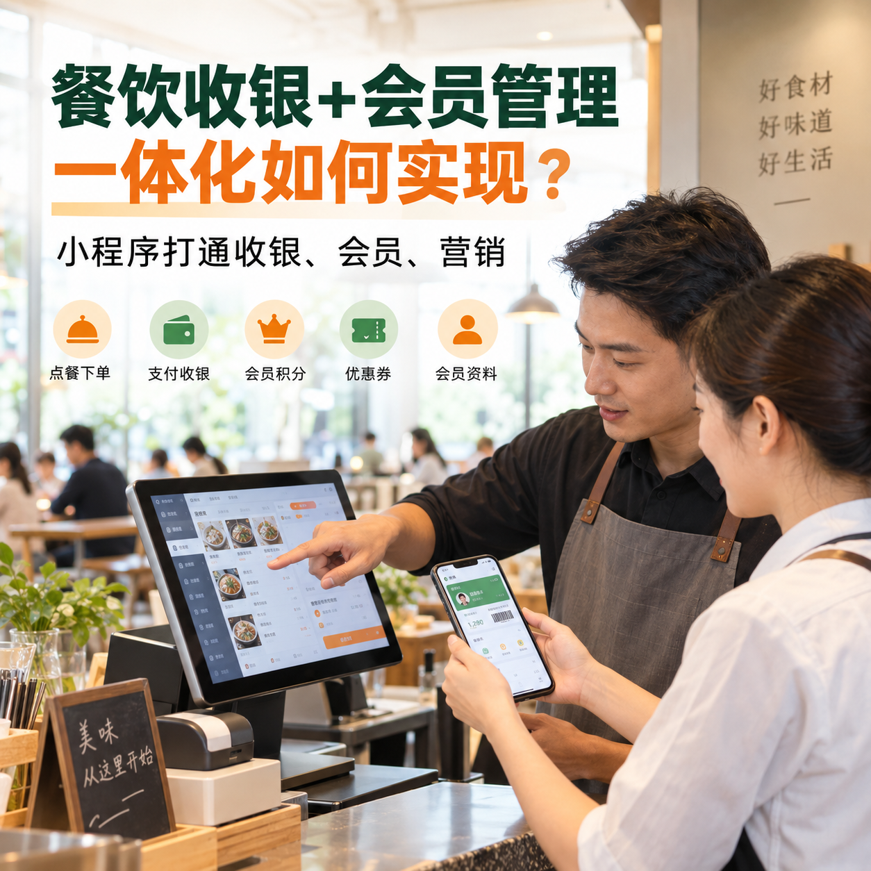 餐饮收银+会员管理一体化，小程序如何实现？